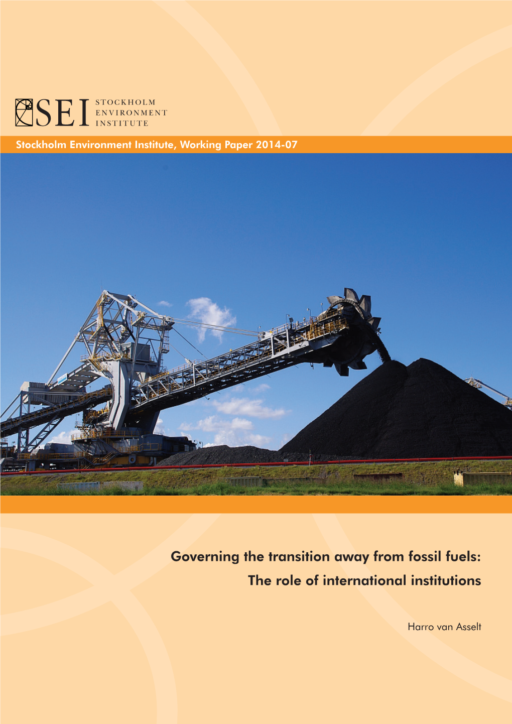 Governing the Transition Away from Fossil Fuels: the Role of International Institutions