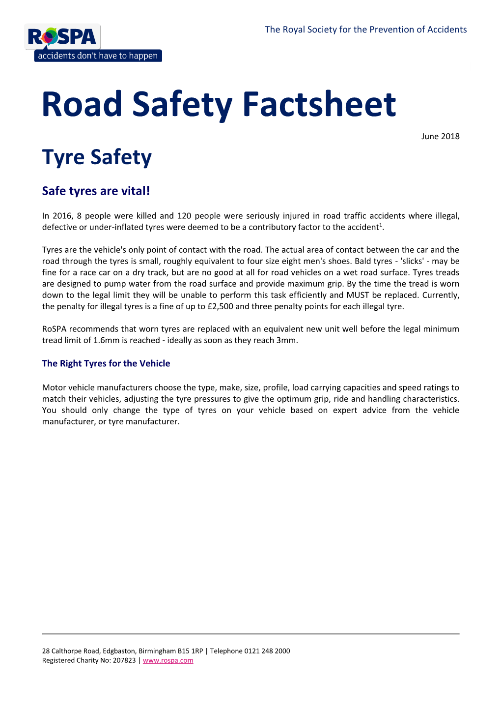 Tyre Safety Factsheet February 2017