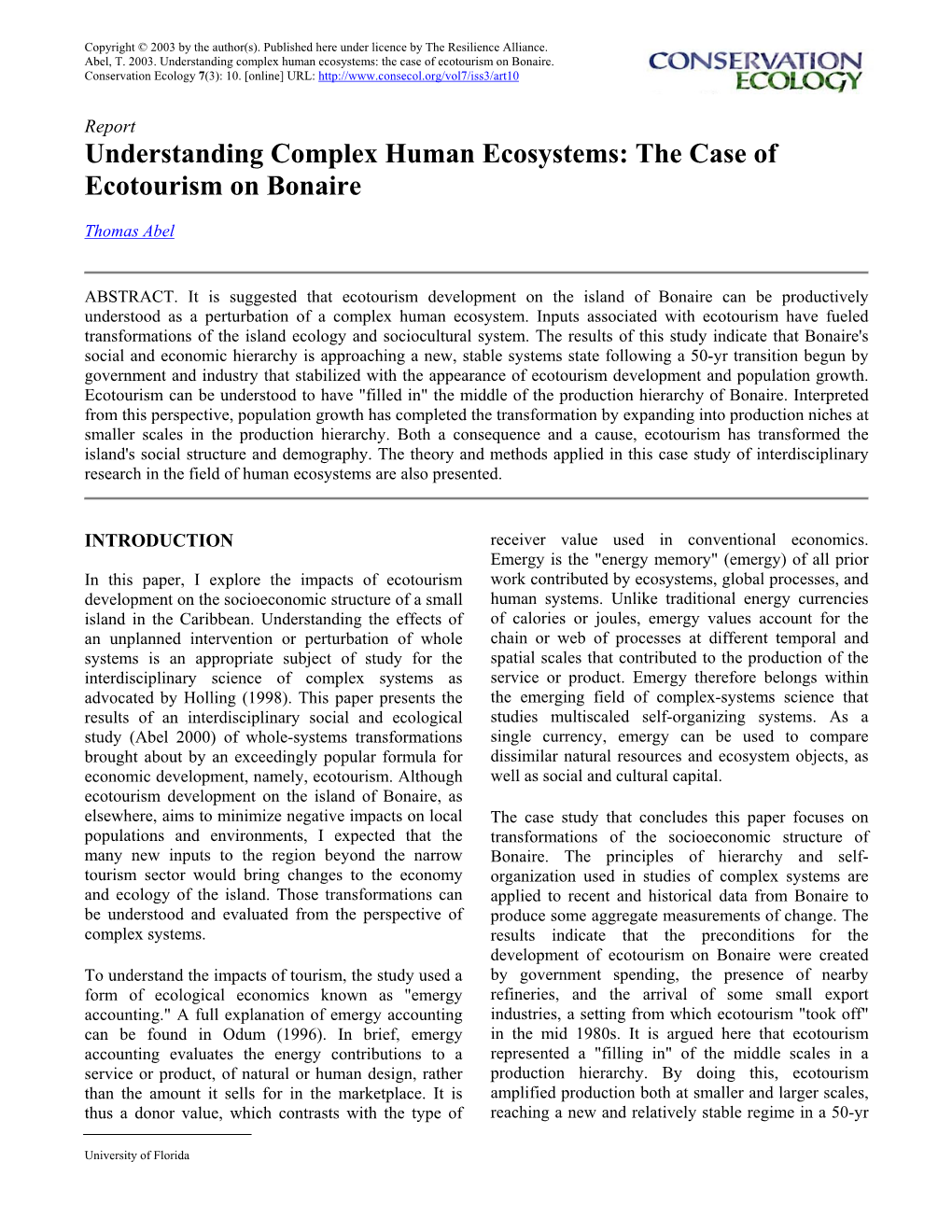 Conservation Ecology 7(3): 10