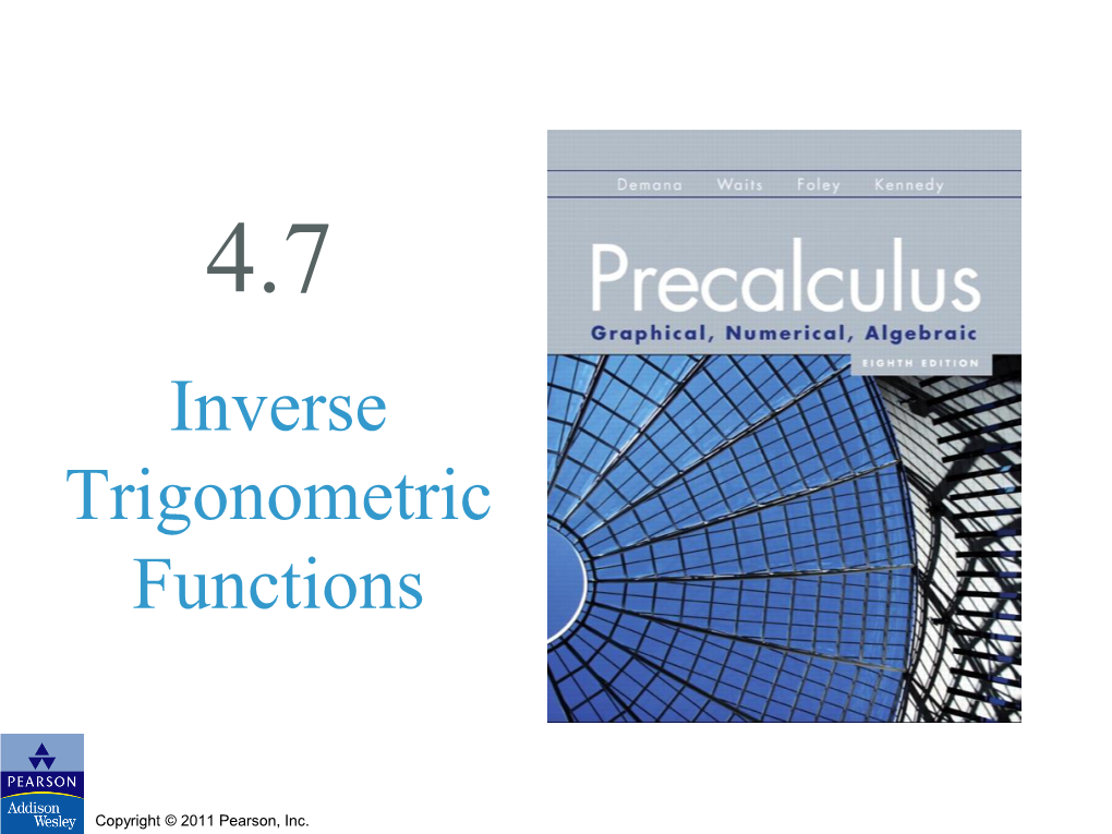 Inverse Trigonometric Functions