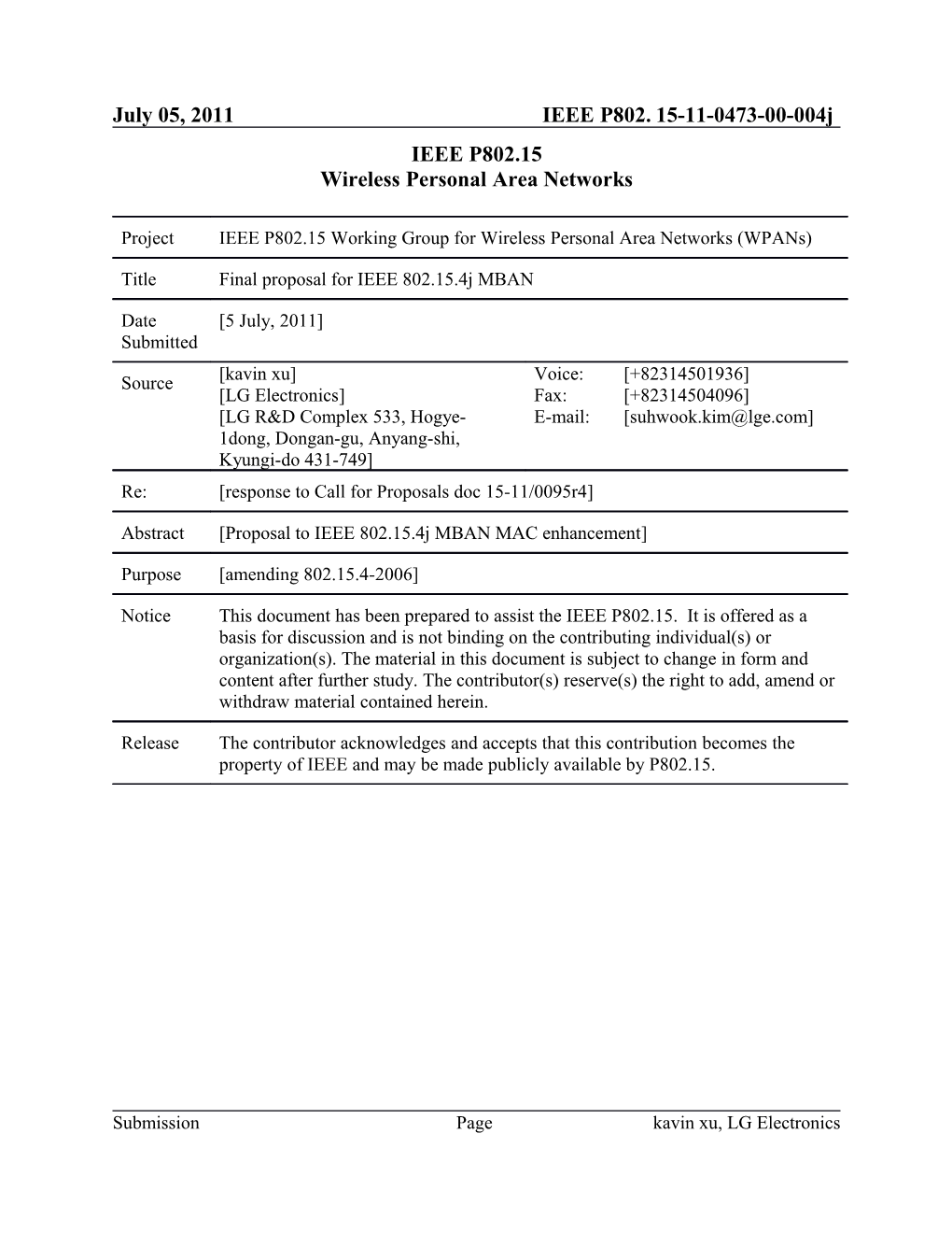 Wireless Personal Area Networks s17