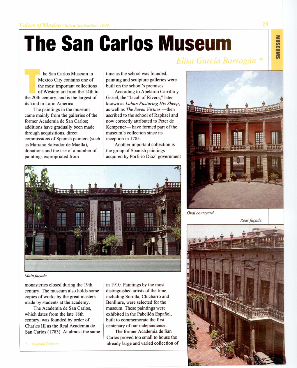 The San Carlos Museum Rnn