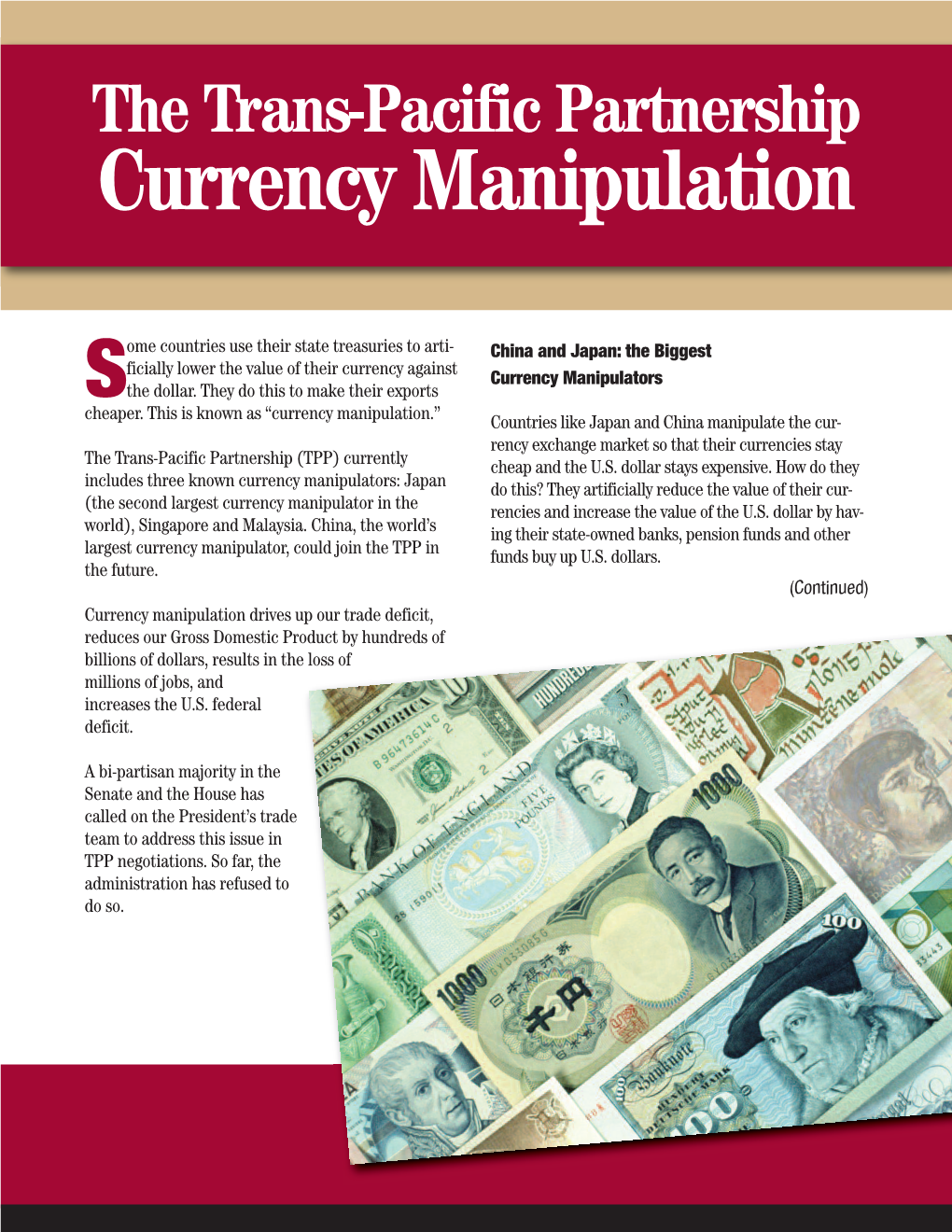 Currency Manipulation