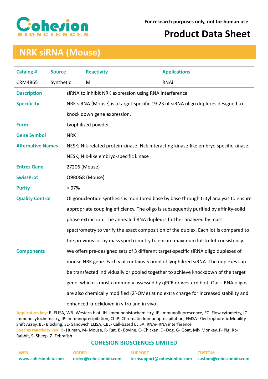 Product Data Sheet