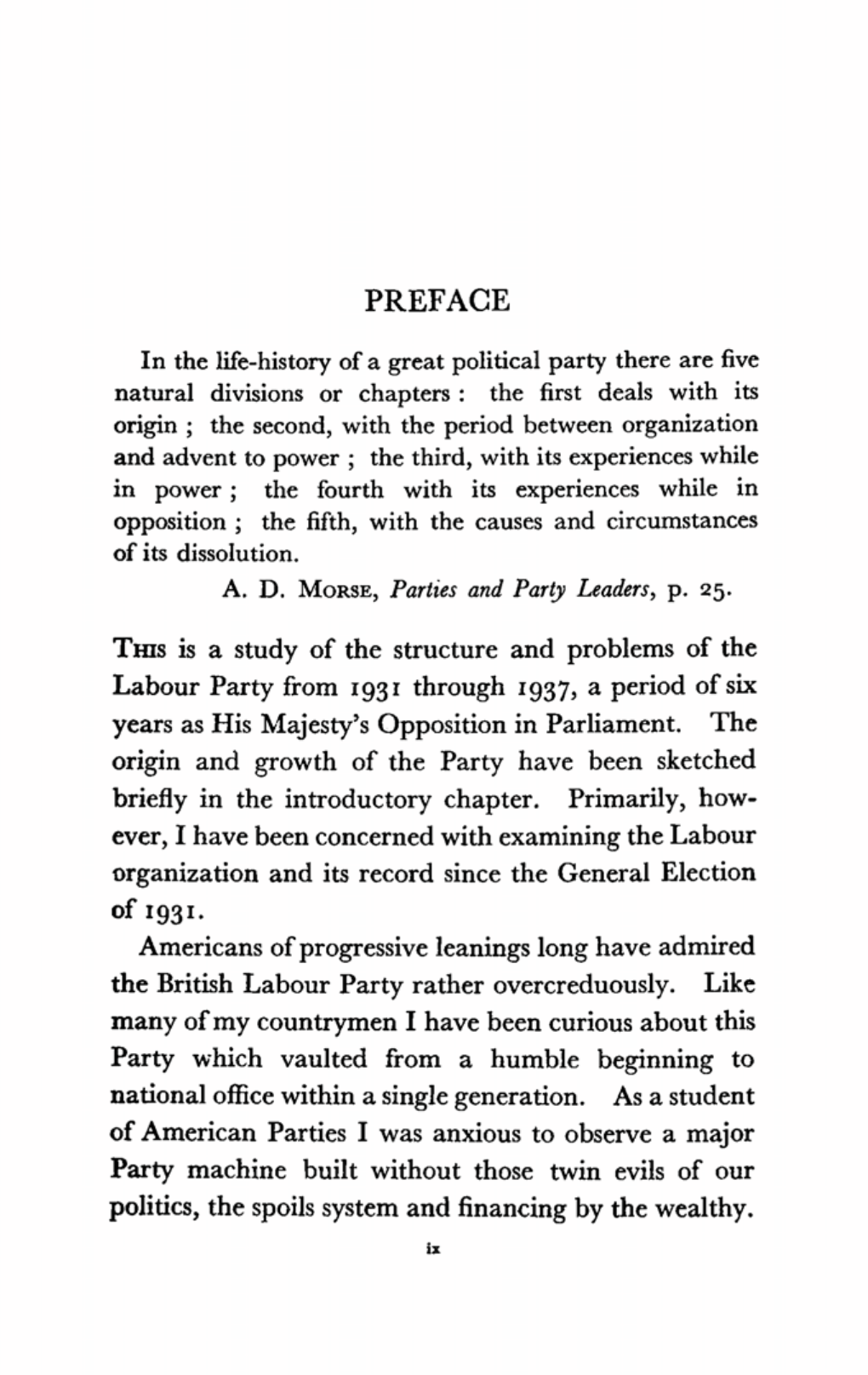 In the Life-History of a Great Political Party There Are Five