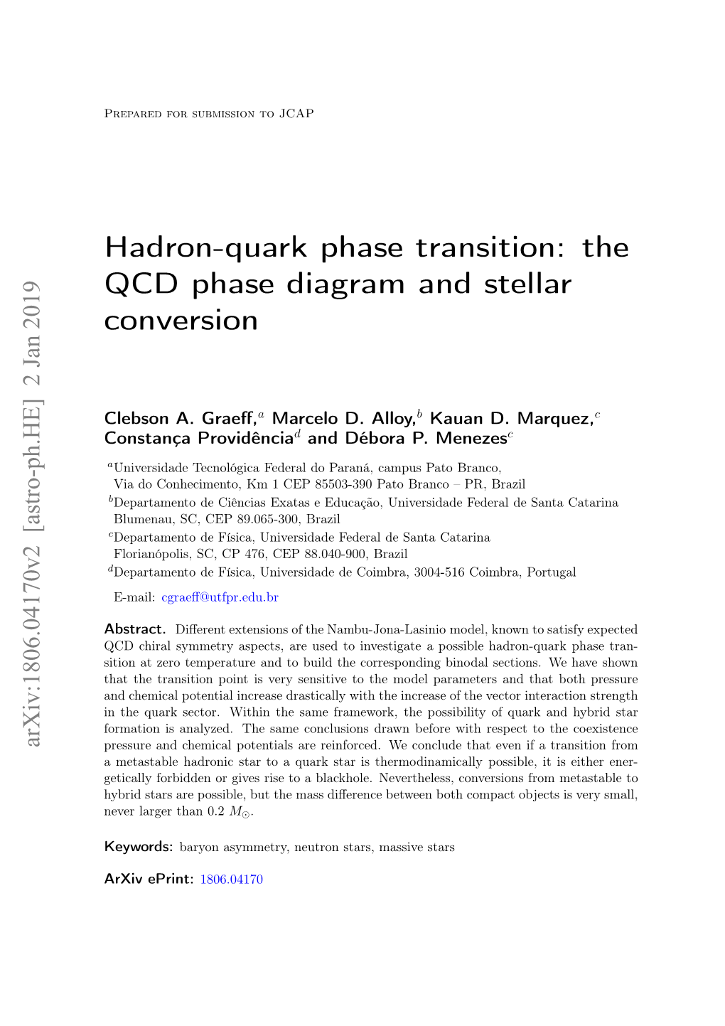 Hadron-Quark Phase Transition: the QCD Phase Diagram and Stellar