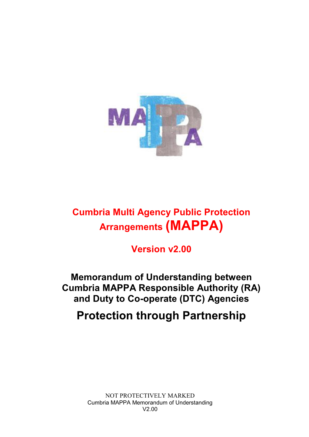 Cumbria Multi Agency Public Protection Arrangements (MAPPA)