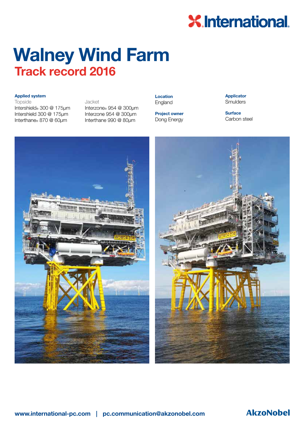 Walney Wind Farm Track Record 2016