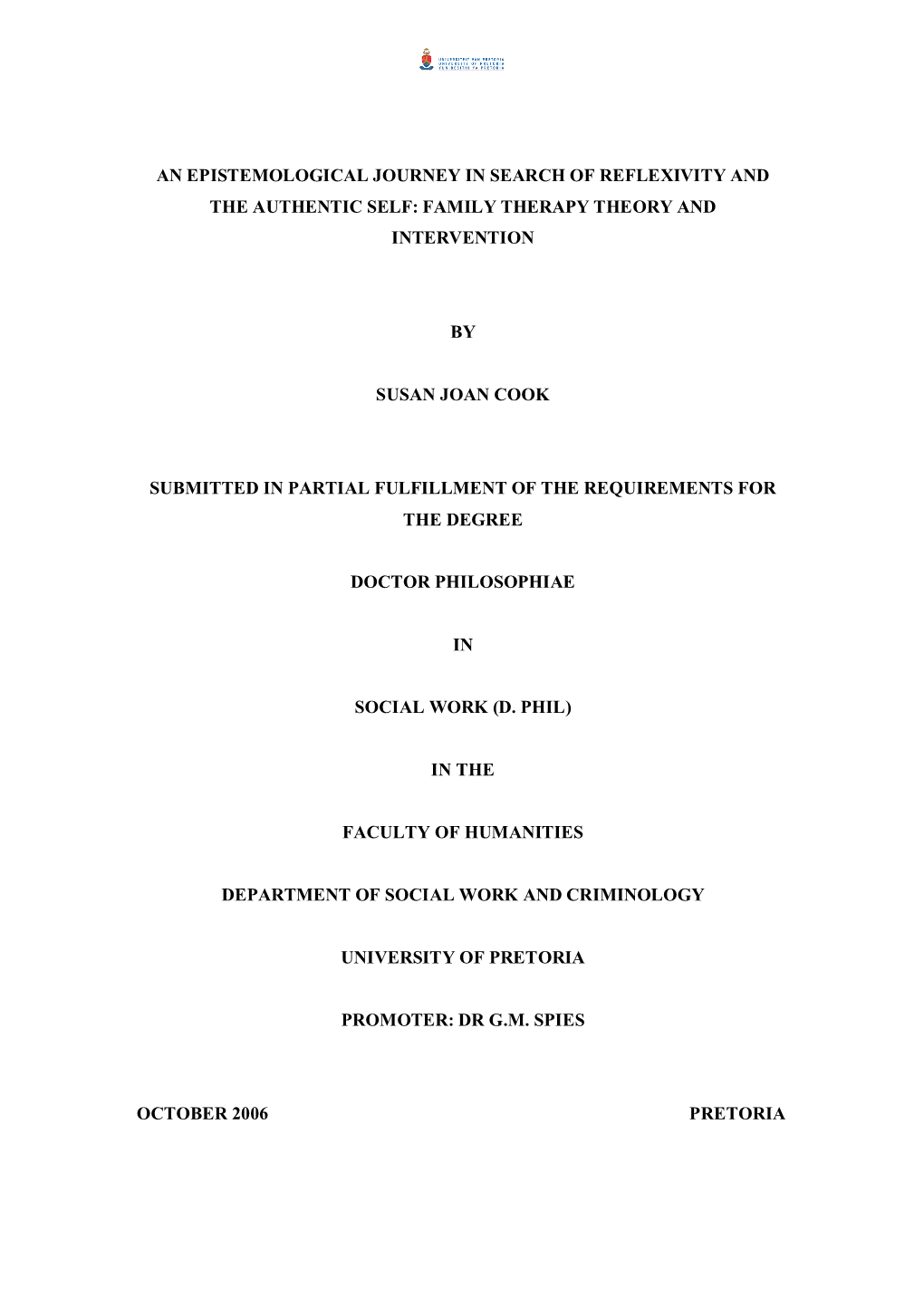 Family Therapy Theory and Intervention