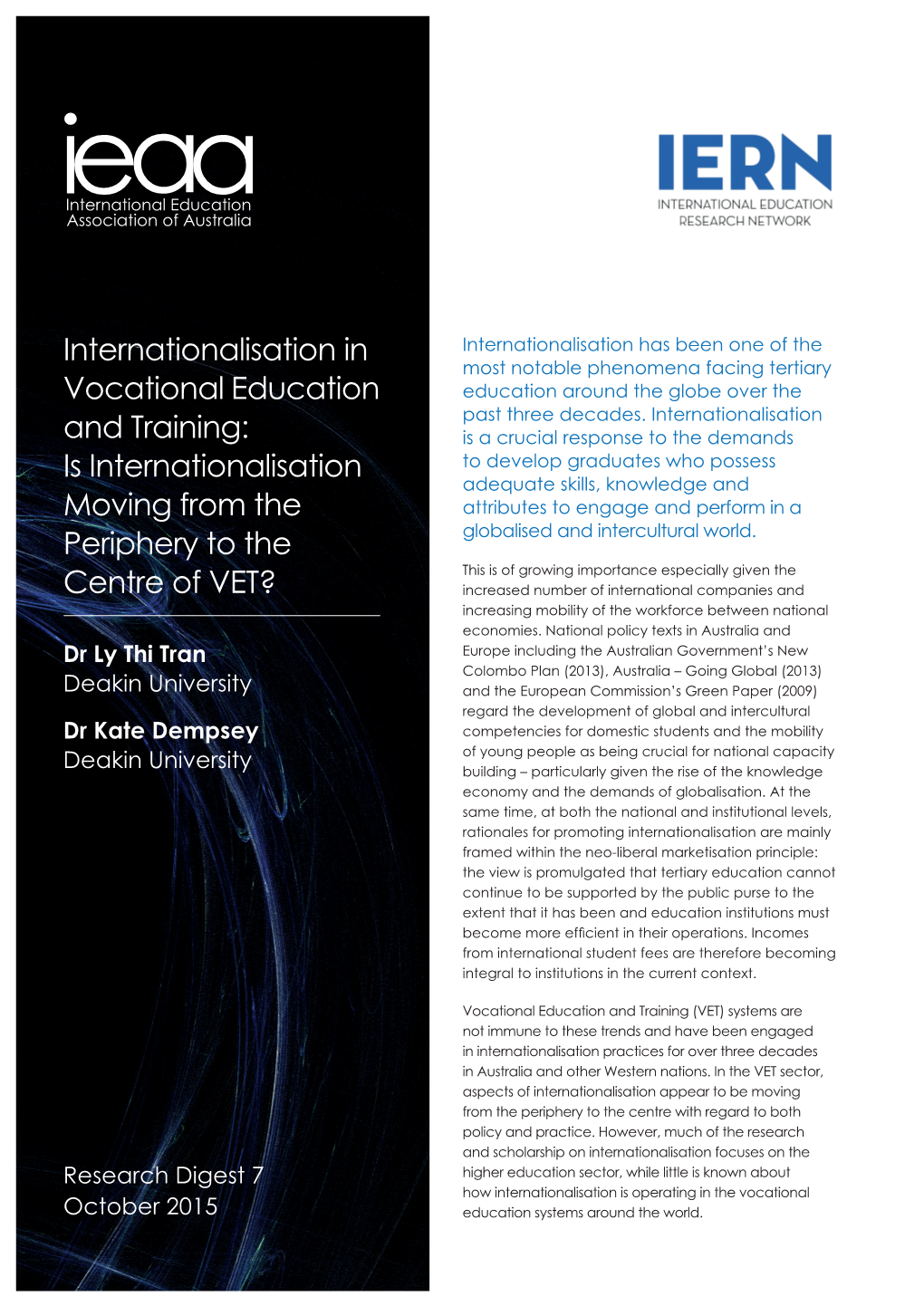 Internationalisation in Vocational Education and Training: Is