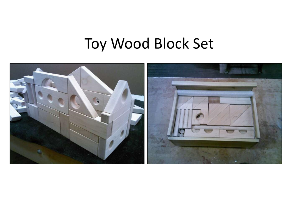 Toy Wood Block Set