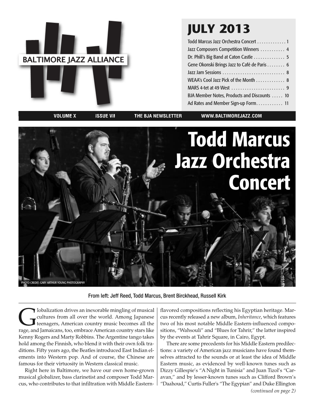 Todd Marcus Jazz Orchestra Concert