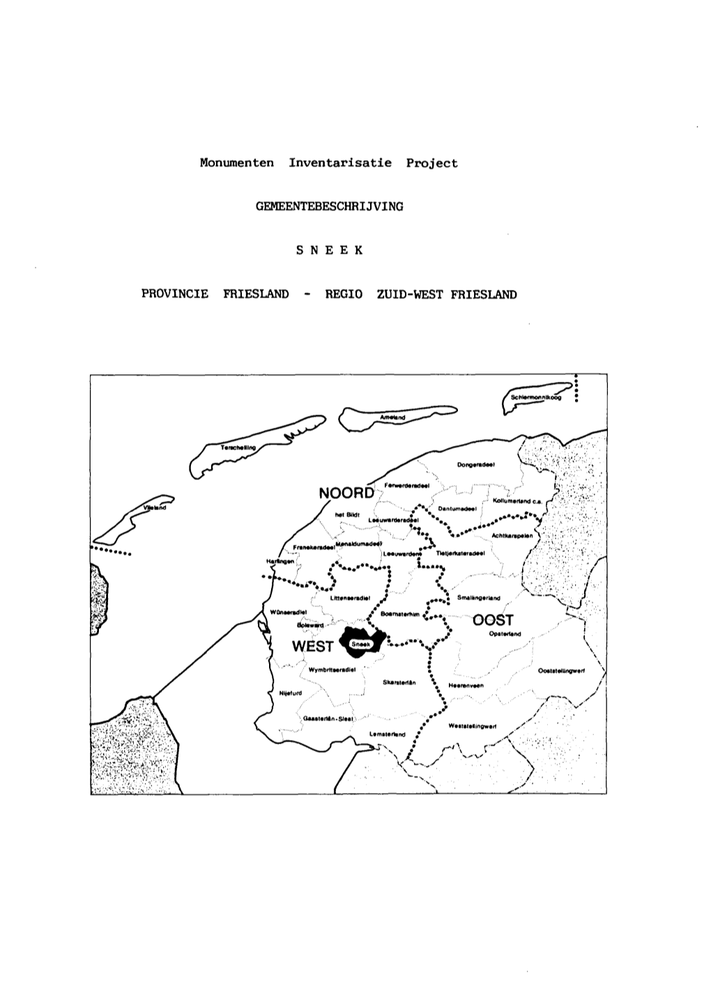 Regio Zuid-West Friesland Inhoudsopgave