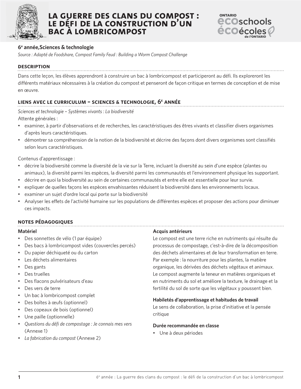 La Guerre Des Clans Du Compost : Le Défi De La Construction D'un Bac À