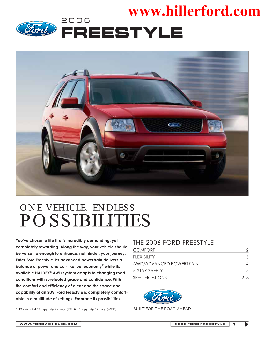 2006 FORD FREESTYLE Completely Rewarding