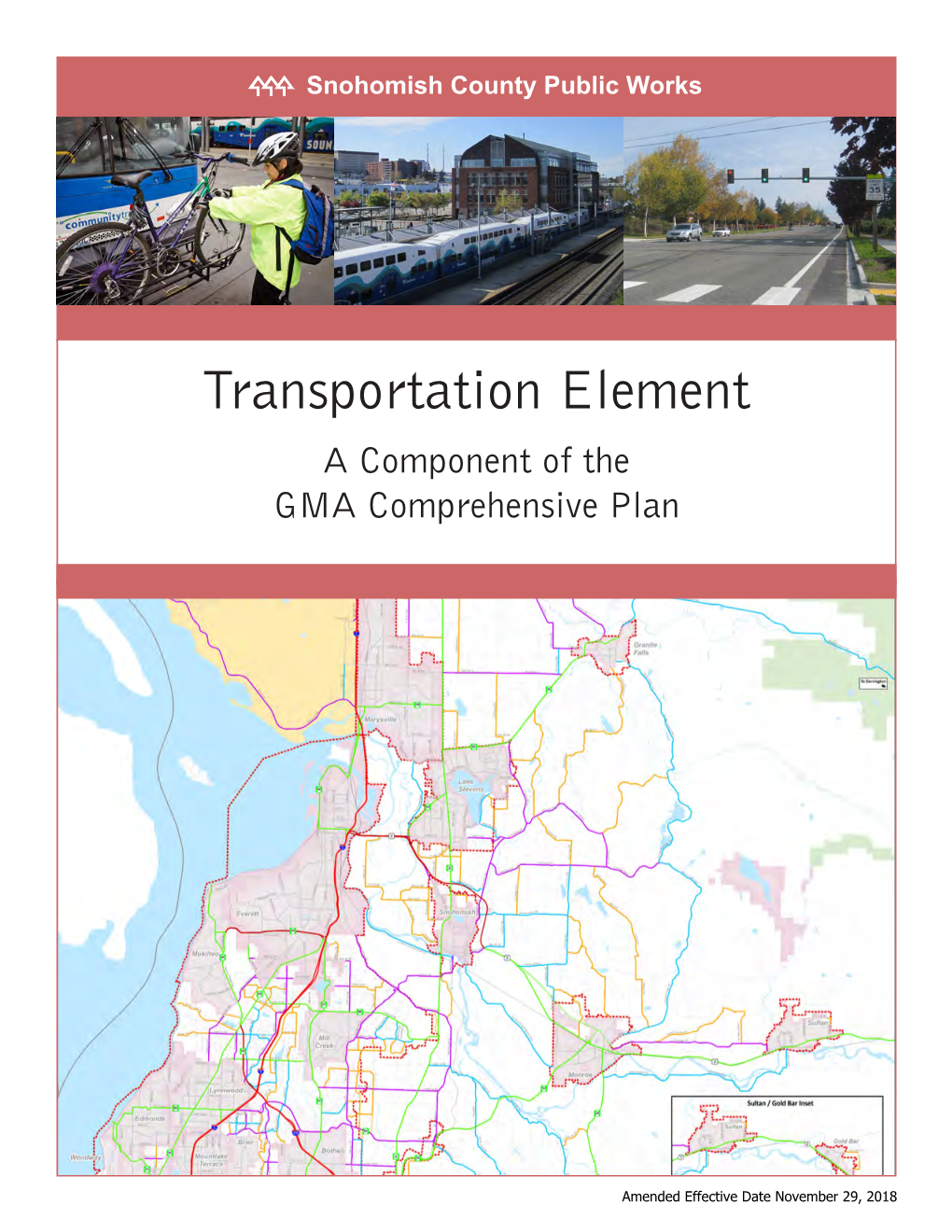 Transportation Element: a Component of the GMA Comprehensive Plan