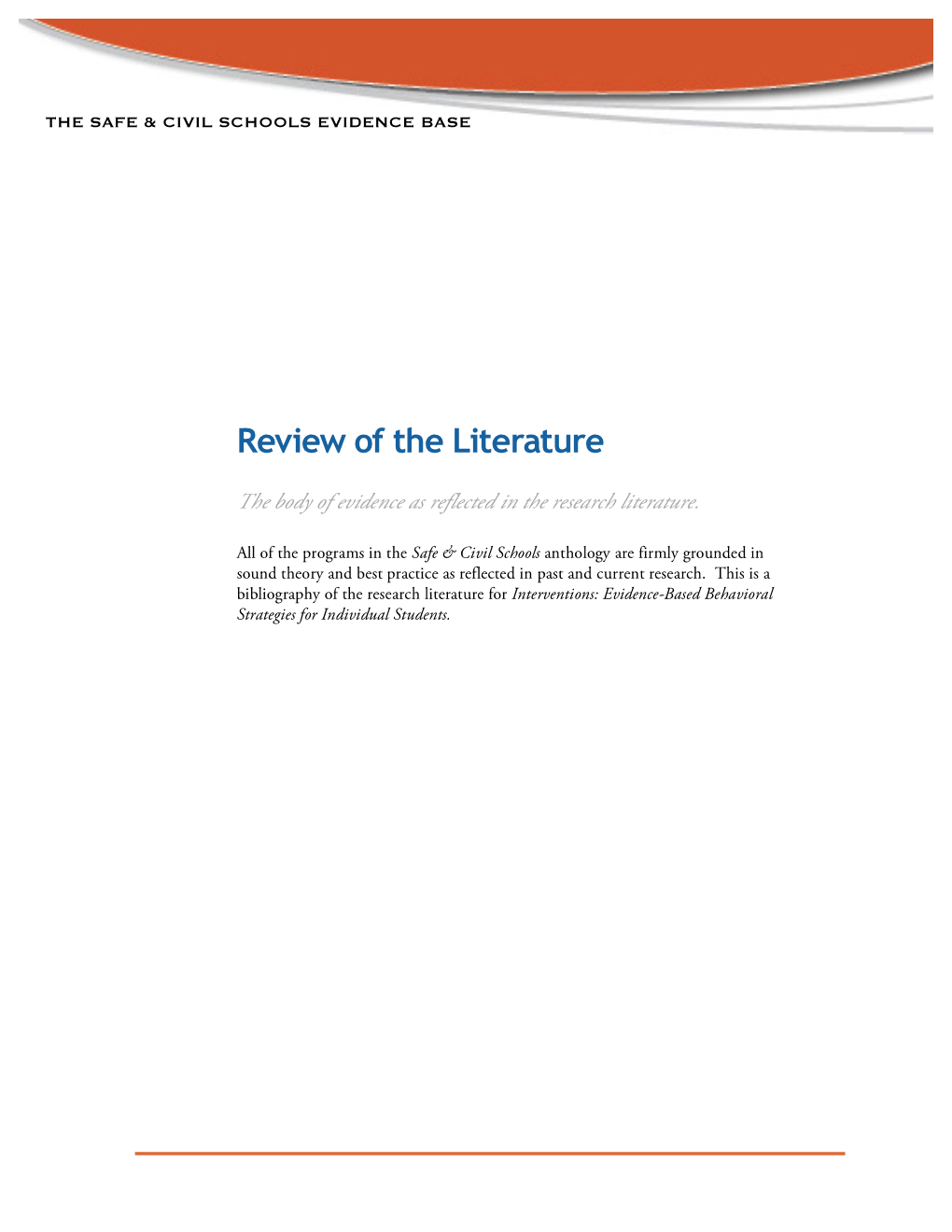 Review of the Literature