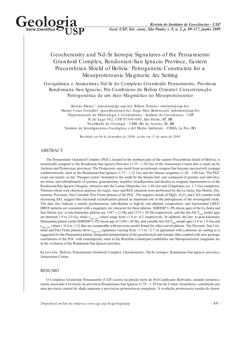 Geochemistry and Nd-Sr Isotopic Signatures Of