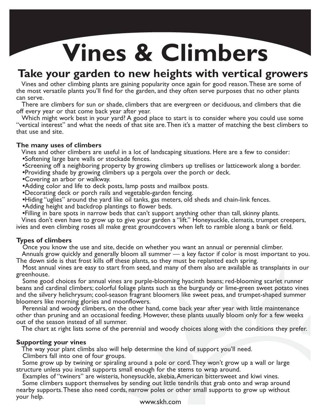 Vines & Climbers