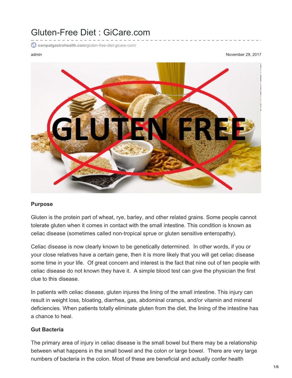 Gluten-Free Diet : Gicare.Com