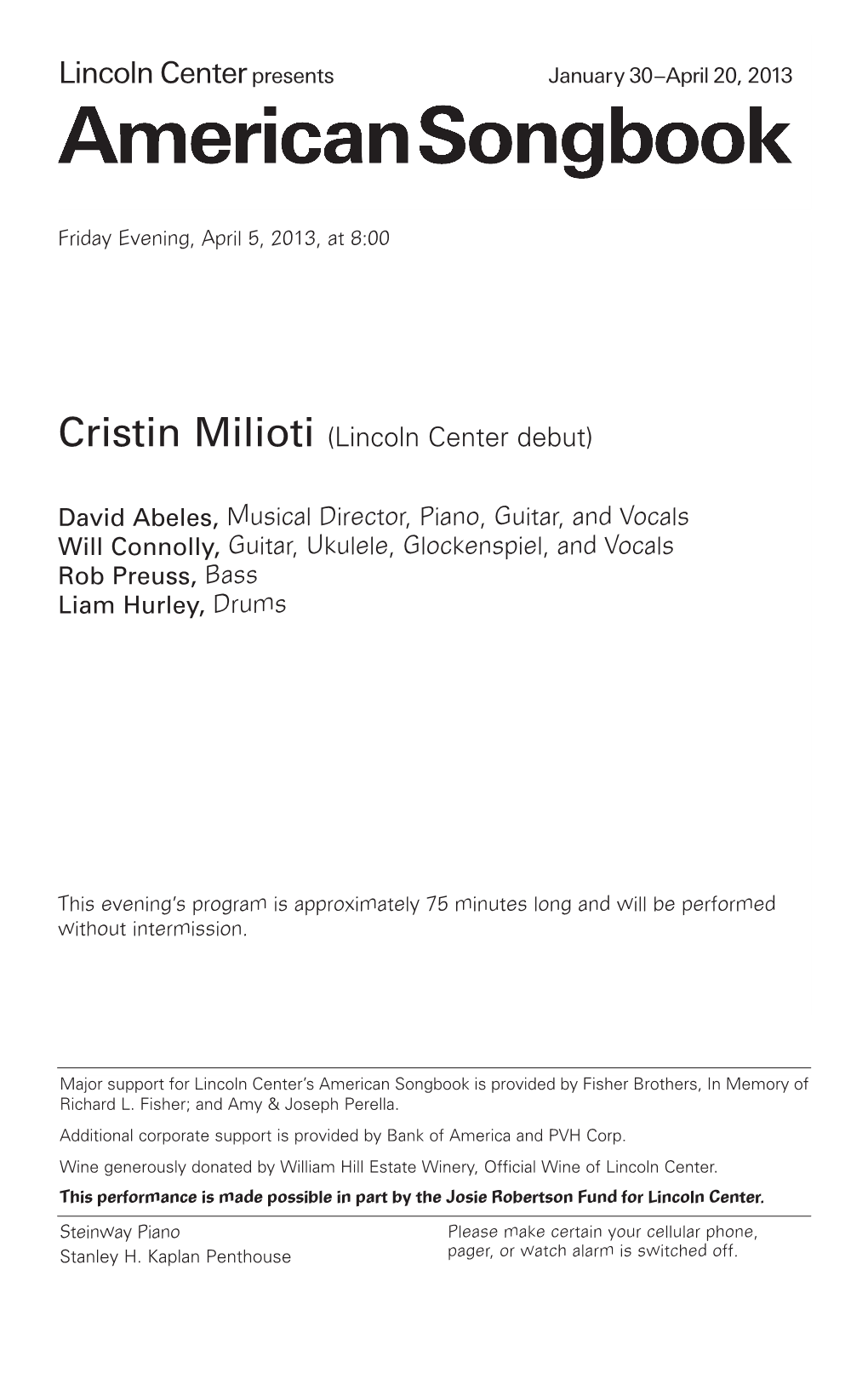 Cristin Milioti (Lincoln Center Debut)