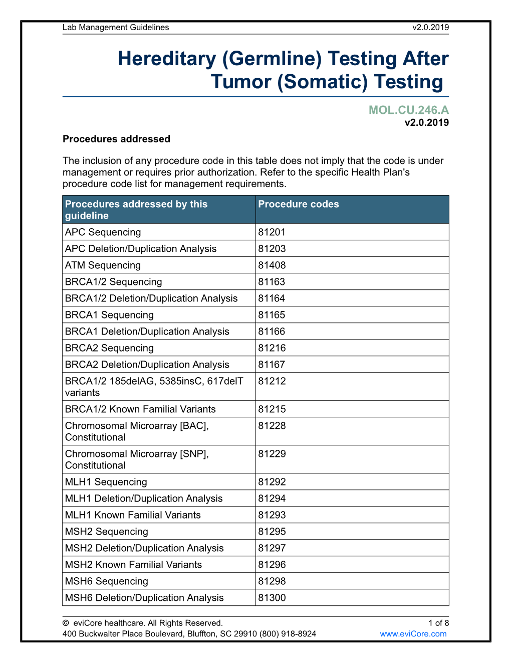 Hereditary (Germline) Testing After Tumor (Somatic) Testing