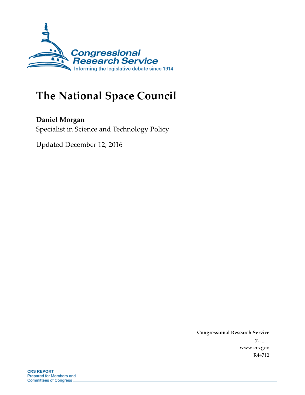 The National Space Council