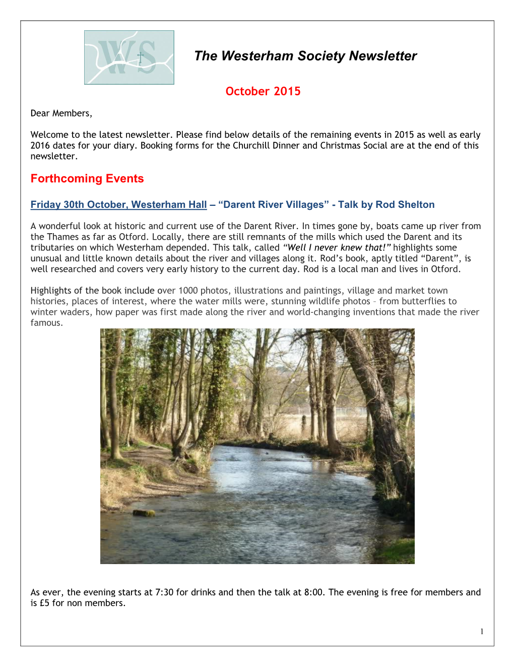 The Westerham Society Newsletter