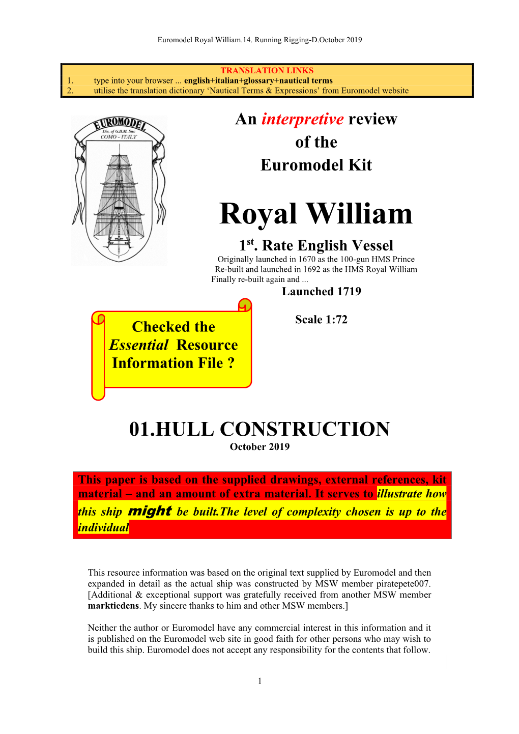 Euromodel Royal William.14