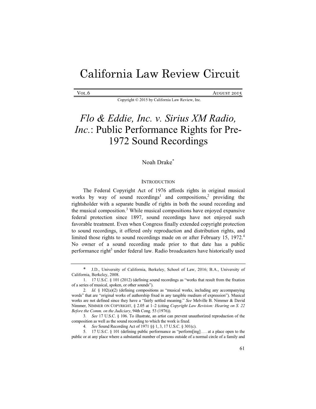 California Law Review Circuit