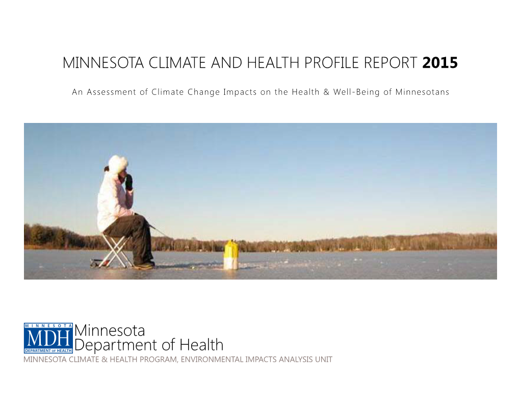 Minnesota Climate and Health Profile 2015