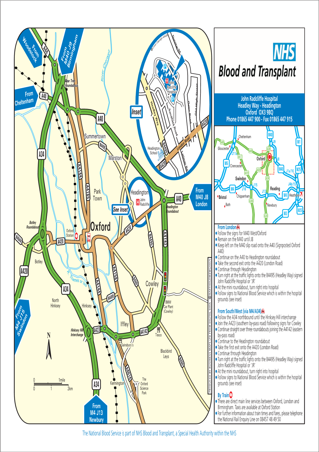 National Blood Service-Headley Way-Oxford Col