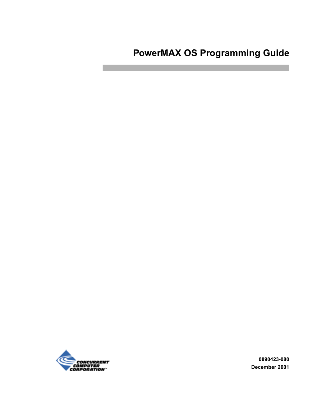 Powermax OS Programming Guide
