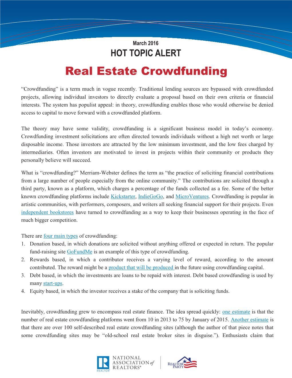 Real Estate Crowdfunding