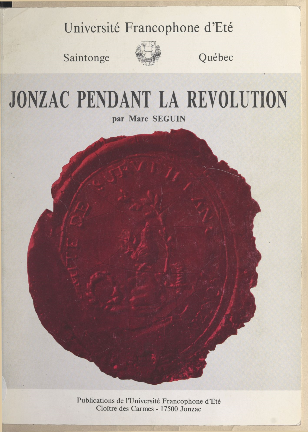 Jonzac Pendant La Révolution