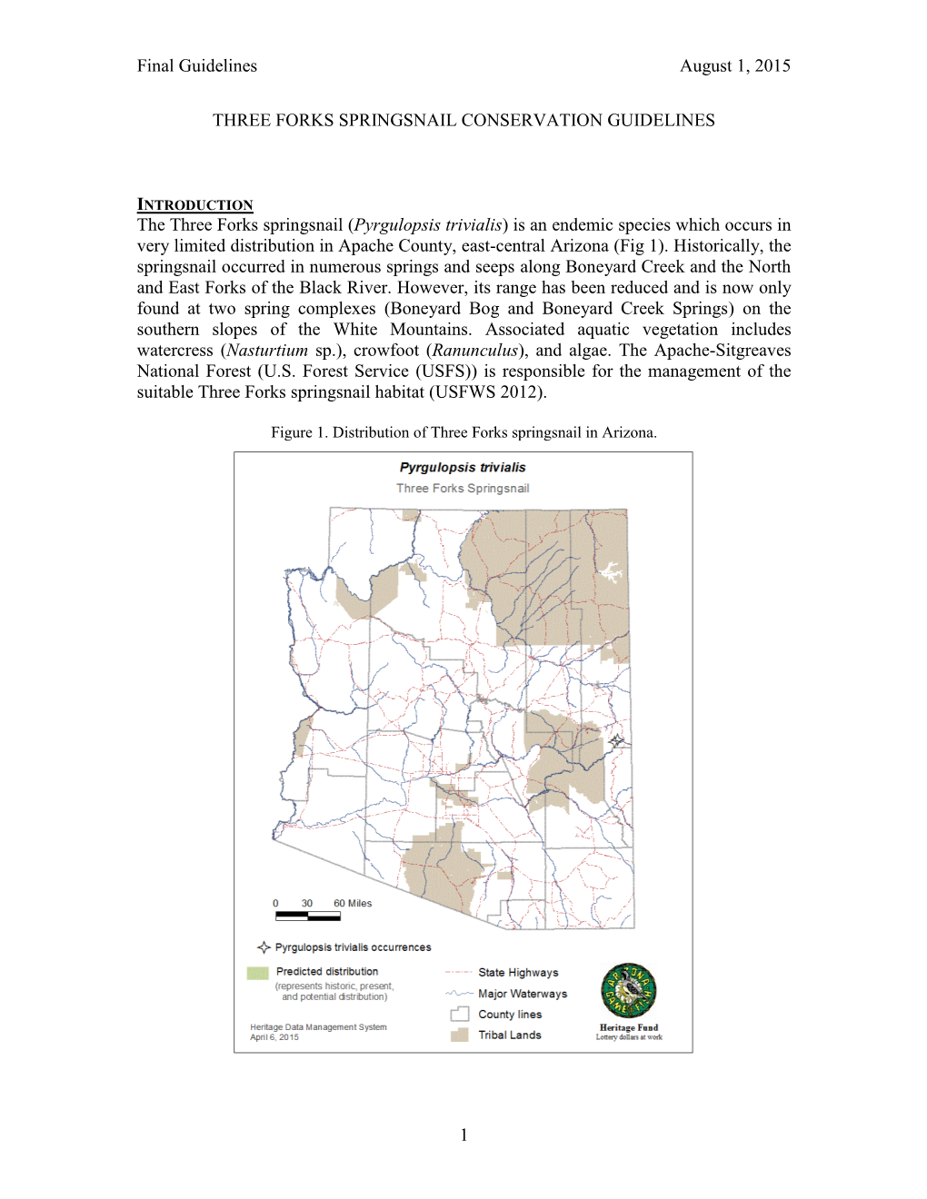 Three Forks Springsnail Conservation Guidelines