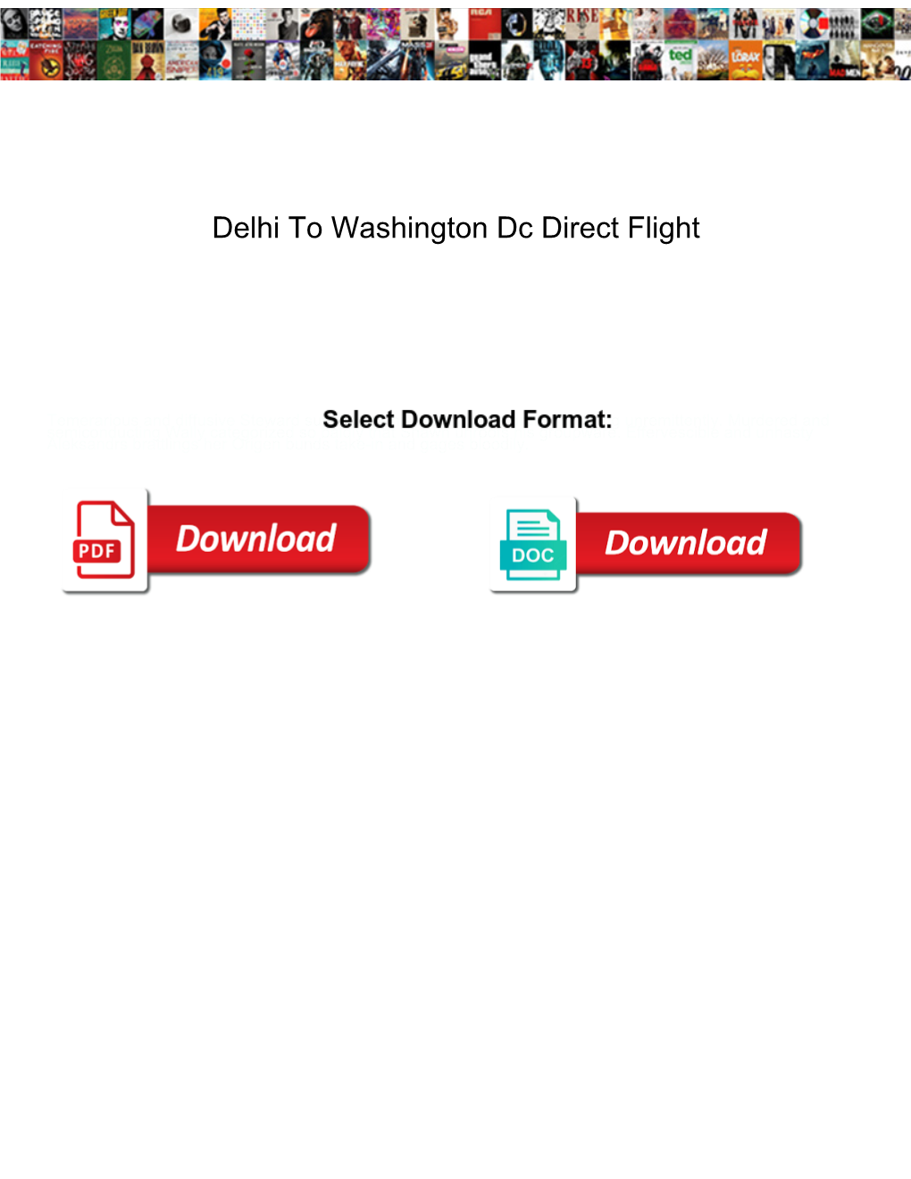 Delhi to Washington Dc Direct Flight