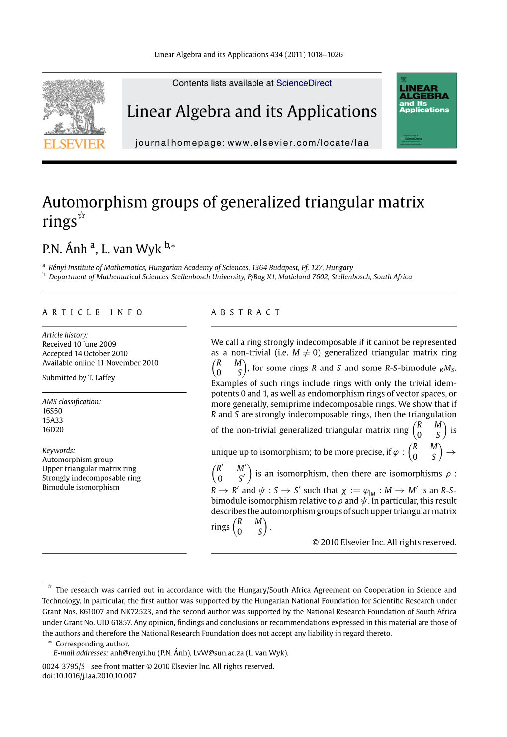 Automorphism Groups of Generalized Triangular Matrix Rings