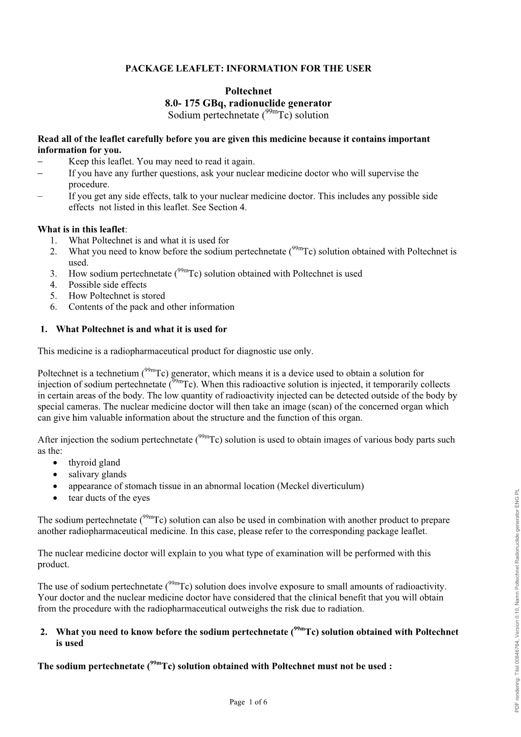 Poltechnet Radionuclide Generator ENG PL