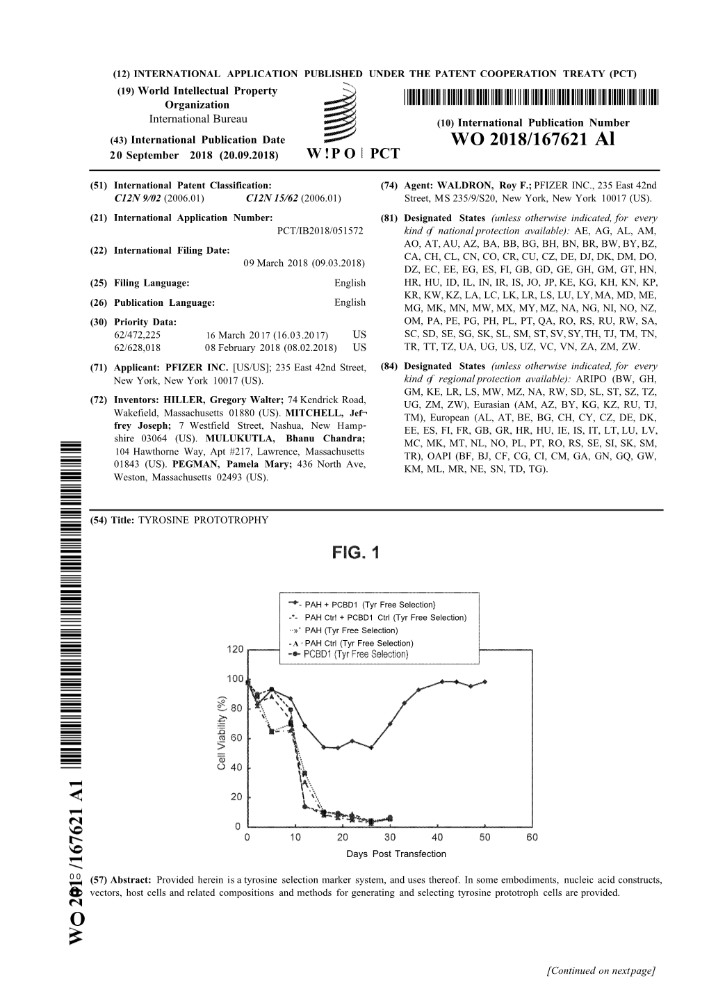 WO 2018/167621 Al 20 September 2018 (20.09.2018) W !P O PCT
