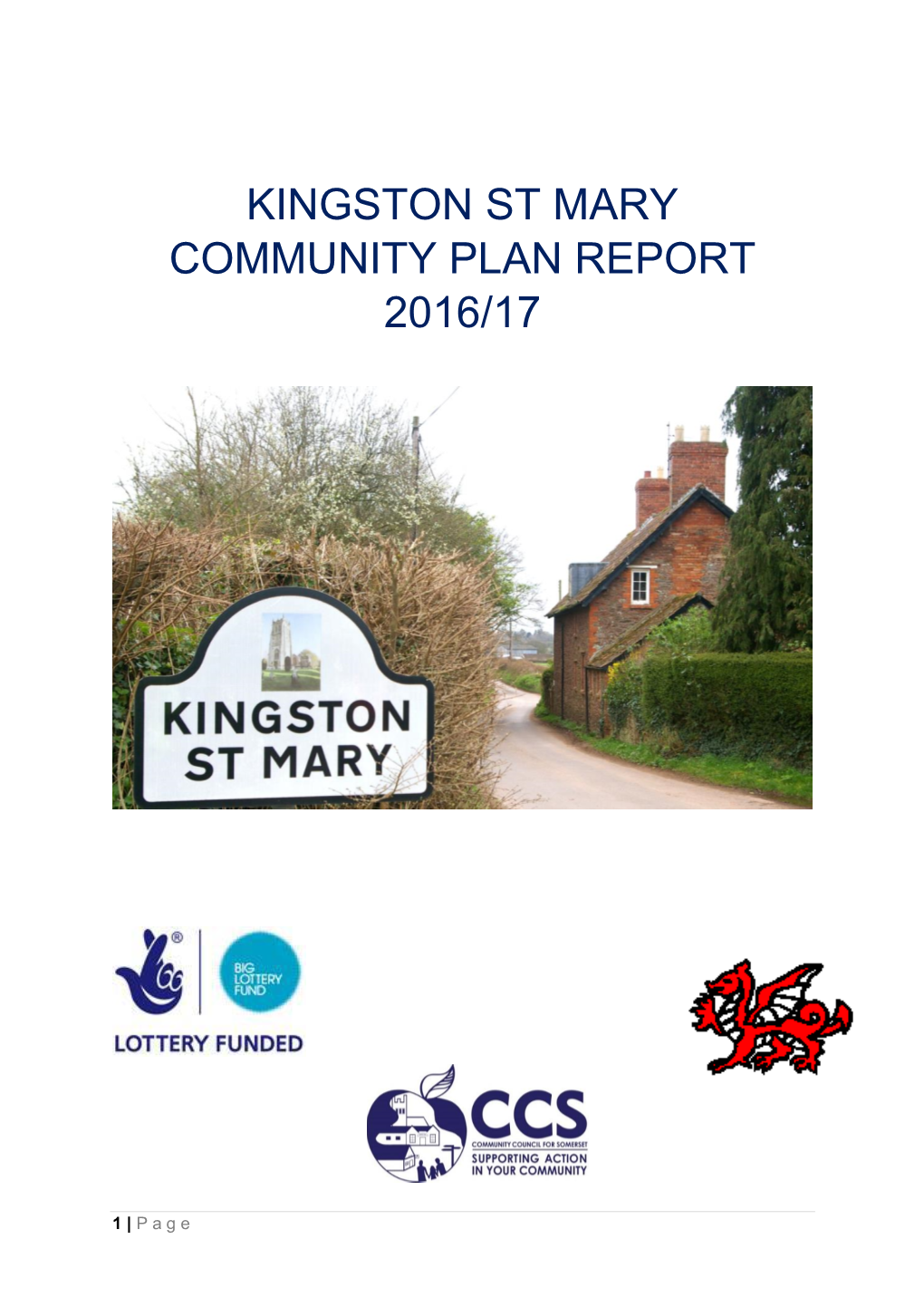 Kingston St Mary Community Plan Report 2016/17