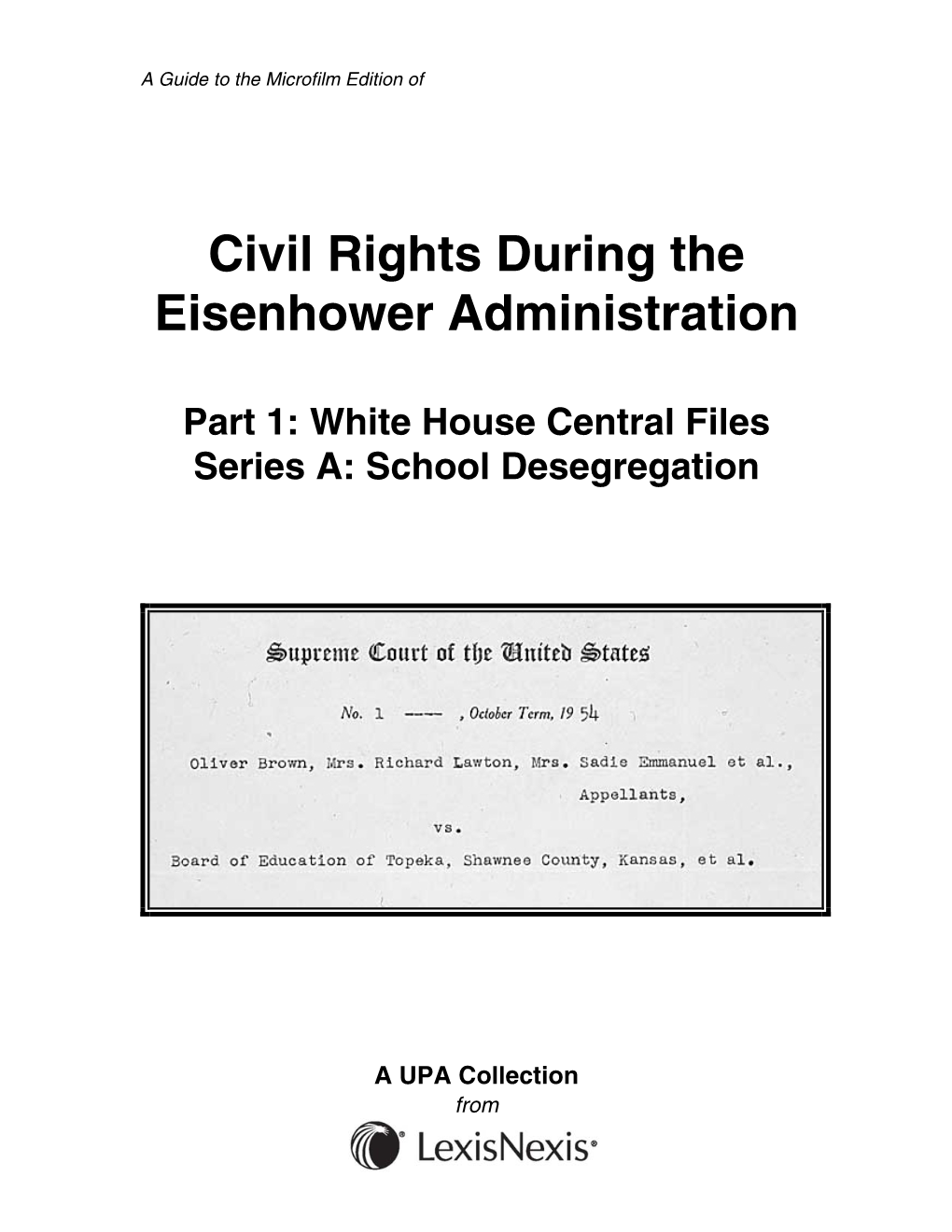 Civil Rights During the Eisenhower Administration