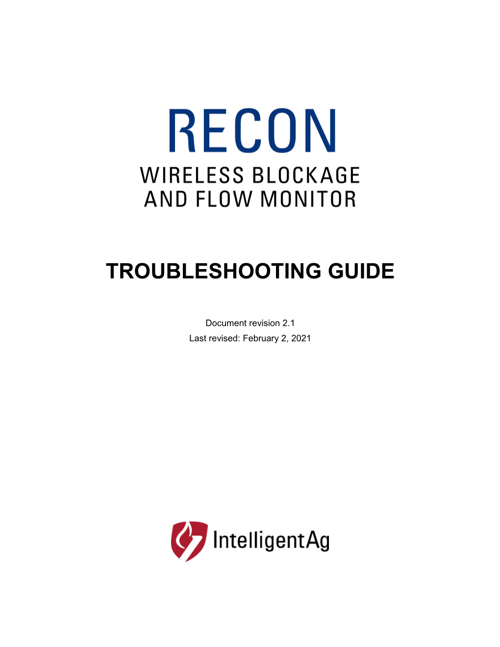 600820-000012 Wireless Blockage and Flow Monitor Troubleshooting Guide