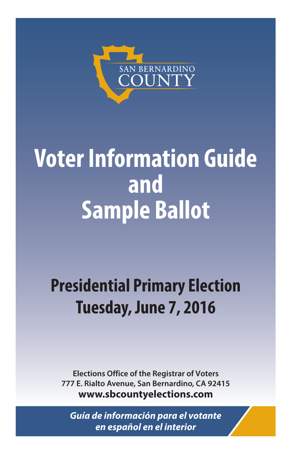 Voter Information Guide