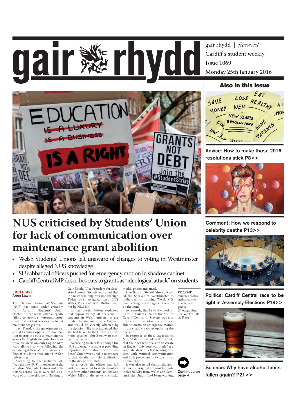 NUS Criticised by Students' Union for Lack of Communication Over Maintenance Grant Abolition