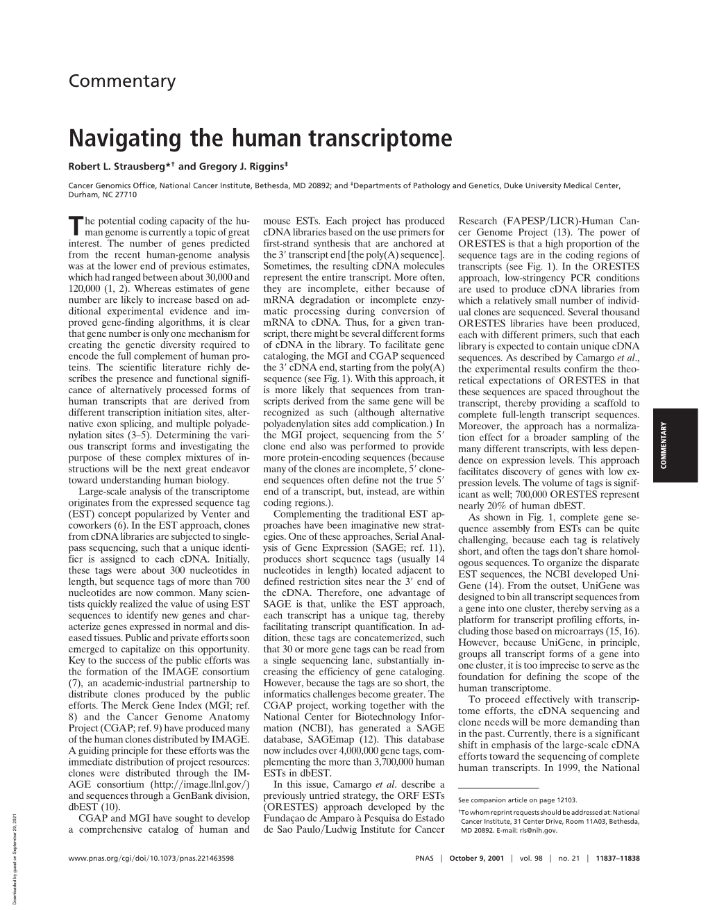 Navigating the Human Transcriptome