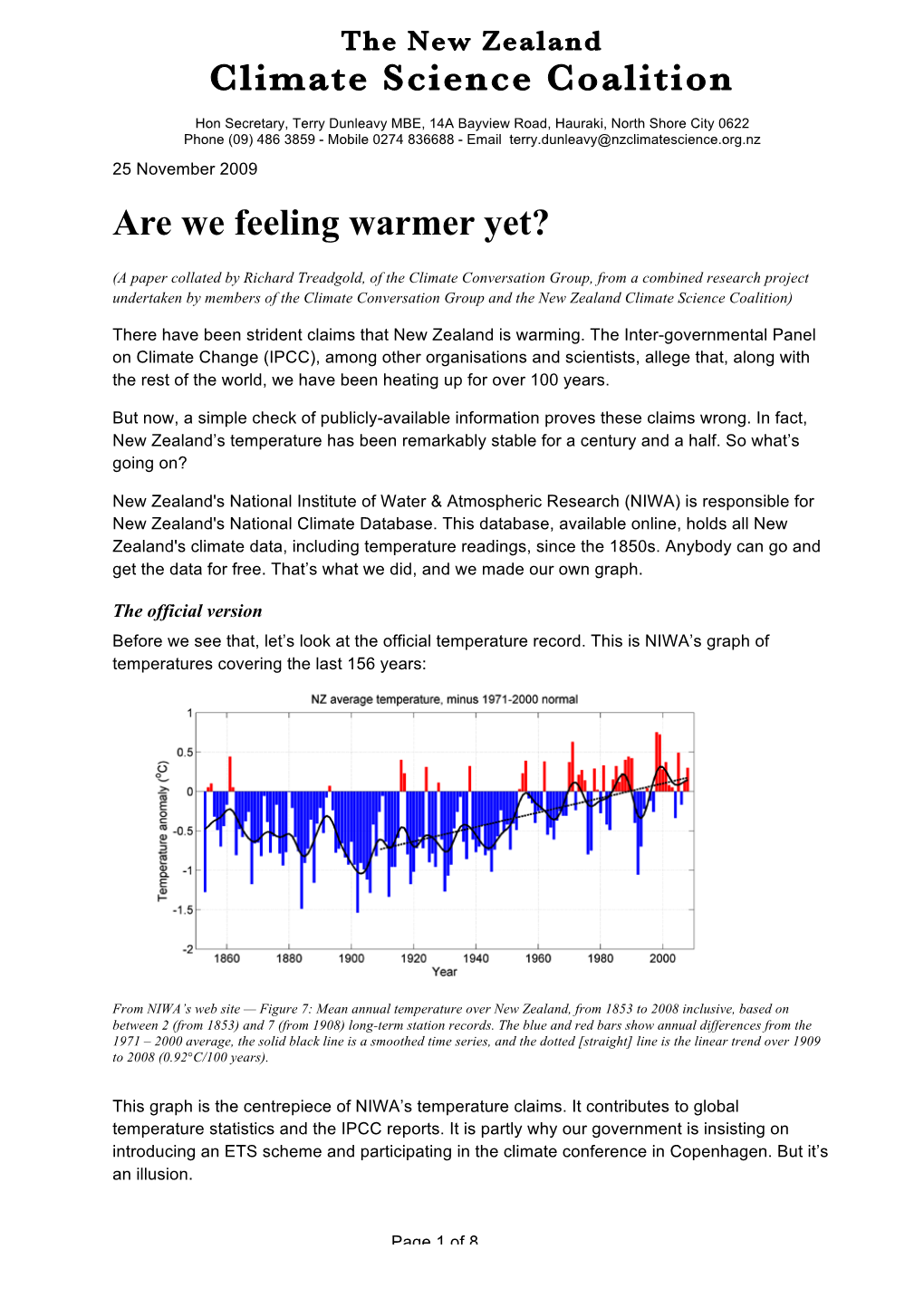 Global Warming in NZ 08
