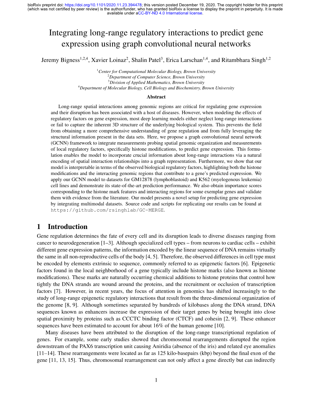 Integrating Long-Range Regulatory Interactions to Predict Gene Expression Using Graph Convolutional Neural Networks