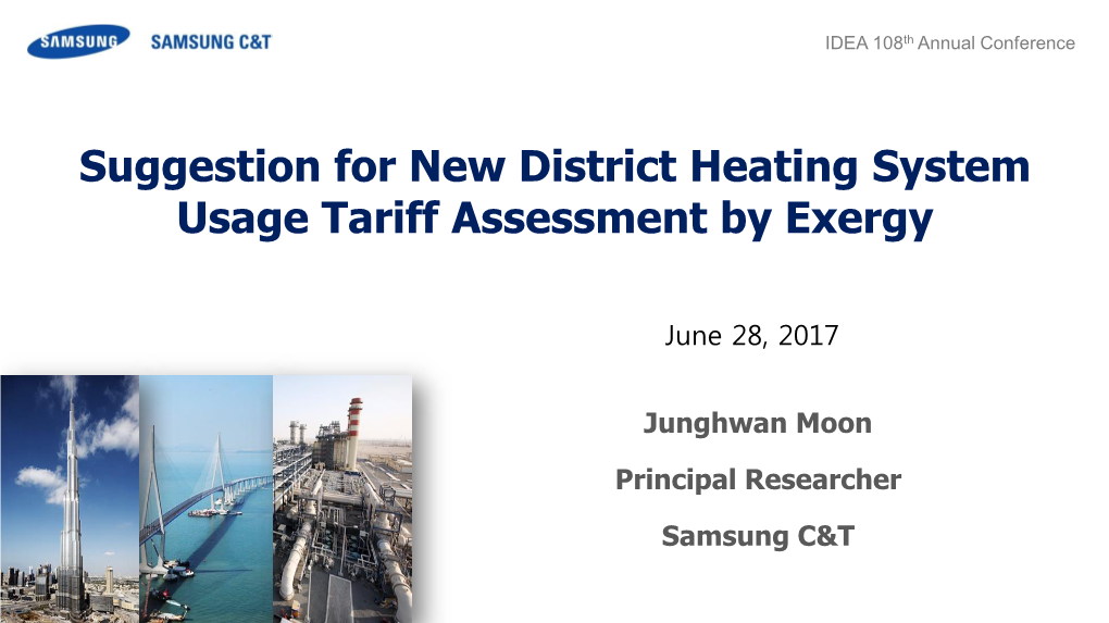 Suggestions for a New Heat Tariff Assessment of District