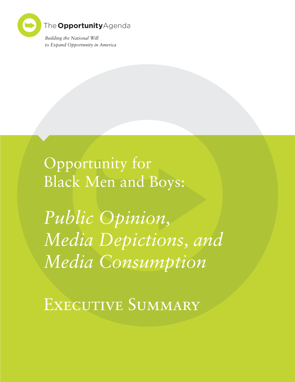 Public Opinion, Media Depictions, and Media Consumption